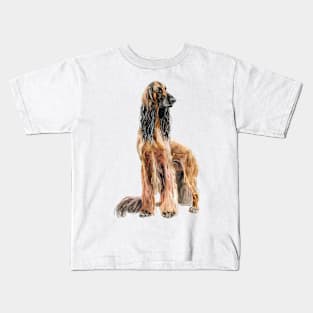 Afghan Hound Kids T-Shirt